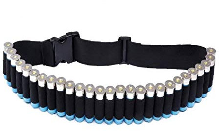 Shotgun Shell Belt Sling Hunting Pouches Storage Case Pack Shell Holder for Shotguns 27 Rounds Shot Shell Cartridge Ammo Belt