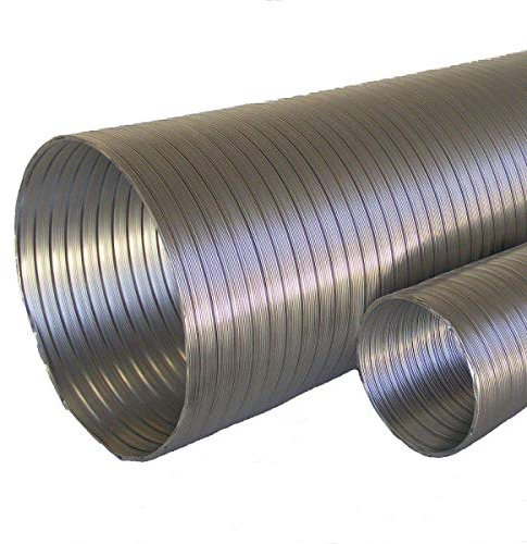 Aluminium Flexible Pipe | Air Ducting Flexi Tube Alloy Hose| Flexipipe Fan Duct (120mm)