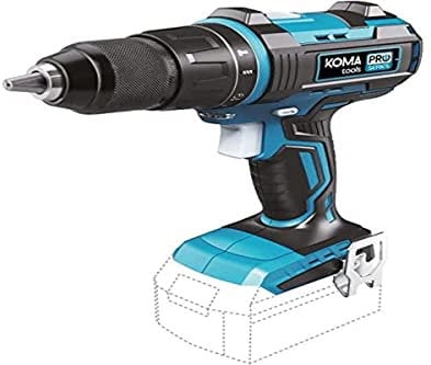 TALADRO PERCUTOR/ATORNILLADOR 20V BRUSHLESS (SIN BATERIA Y CARGADOR) PORTABROCAS Ø13mm 22x25cm PRO SERIES BATTERY KOMA TOOLS