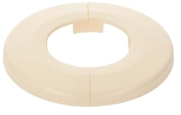 tecuro Scharnierrosette Ø 32 mm x Ø 65 mm x 6,5 mm - Kunststoff ABS weiß