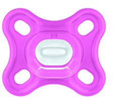 MAM Comfort Ciuccio in Silicone per Neonato, Con Custodia Porta Succhietto, 0+ Mesi, Rosa