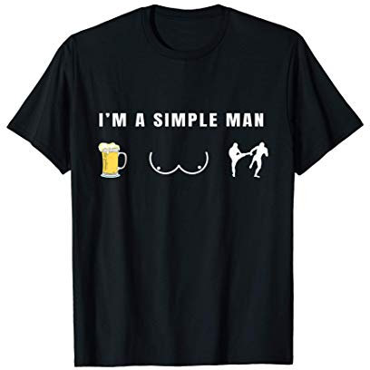 Herren MMA Kampfsport Lustig Grafik Spruch T-Shirt