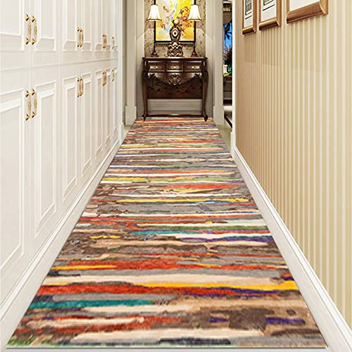 HYEYXKK Traditionelle Lange Teppichläufer für Flur Kücheneingang, 1m / 1,5m / 2m / 2,5m / 3m / 3,5m / 4m / 4,5m / 5m / 5,5m / 6m Läufer-Teppich mit Rutschfester Backing waschbar (Size : 100x200cm)