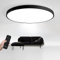 JDONG LED Deckenleuchte Dimmbar Flach Rund Schwarz 54W Deckenlampe mit Fernbedienung 3000K-6500K Warmweiß Kaltweiß Tageslicht Lampe für Schlafzimmer Kinderzimmer Büro Wohnzimmer Ø50CM