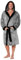 CityComfort Vestaglia Uomo Invernale, Vestaglia da Notte in Pile Morbida e Calda (Grigio Chiaro, M)