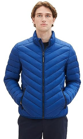 TOM TAILOR Herren Lightweight Steppjacke mit Stehkragen