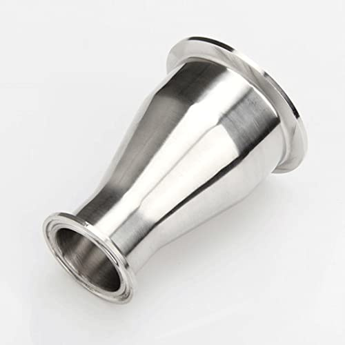 MOZTO 76 Mm Auf 51 Mm Reduzierstück 3 Tri-Clamp-Drehung Auf 2 Tri-Clamp 304 Edelstahl-Sanitär-Rohrverschraubungsverbinder, for Selbstgebraute Sanitärinstallationen