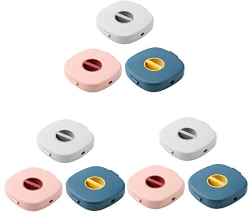 Zerodeko 9pcs Outdoor Charging Cable Box Phone Cable Organiser Elastic Cord Holder Portable Rotating Design Smooth Corners Management