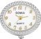 Silverora Ellipse Ring Watch Finger Watch Mens Ladies Analogue Quartz Watch Arabic Numeral Shell Dial Elastic Strap Simple
