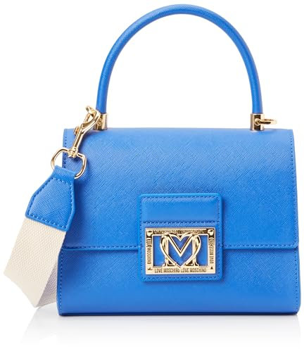 Love Moschino Borsa a mano Donna, Blu, Taglia unica