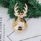 2 Stück Weihnachtskugeln, Ornamente, Elch, Disign, Bruchsichere Weihnachtskugel, Weihnachtsbaumdekoration, Kugelanhänger in Gold und Rot, Spiegelkombination für Hochzeit, Weihnachtsfeier(A2 golden)