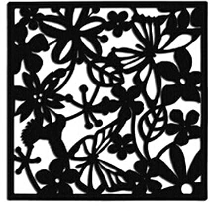 Raumteiler Bildschirm,Raumteiler Hängend 20PCS Hängen Bildschirm Kreative TV Einstellung Wand Kunst Papier-geschnitten Wohnzimmer Veranda Partition Paravent Raumteiler Partition (Color : Black)