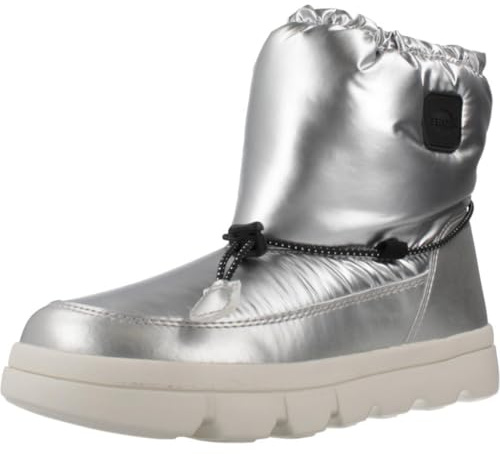 GEOX JUNIOR J WILLABOOM GIRL B A SNOWBOOTS SILVER/BLACK 34_EU