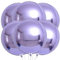 VIKY® 6 Stück Folienballon Geburtstag, 22 Zoll 4D Luftballons Geburtstag Helium Ballon Lila, Kindergeburtstag Deko Luftballon, Party Deko Ballons für Geburtstags, Graduation, Einschulung, Rente Deko