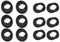 Bamyli 6 Pairs Silicone Earbuds Compatible with Samsung Galaxy Buds Live, Portable Non-slip Silicone Earbud Covers, Bluetooth Headphones Full Cover Eartips (Black)
