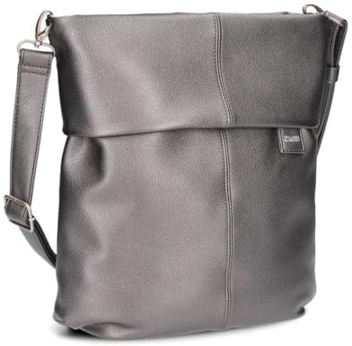 Zwei Damen Handtasche Mademoiselle.M M12 Umhängetasche 7 Liter klassische Crossbody Bag aus hochwertigem Kunstleder, DIN-A4 passend (cosmos)