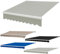 Lona para toldo Exterior, Tela de Repuesto para toldo, Tela Impermeable Ripstop, poliéster 320 g, Estructura no incluida,Gris,(8.2x6.5ft) 2.5x2m