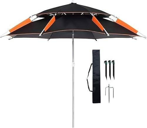 ESHINEDE Parapluie de pêche extérieur, Parasol for Jardin, Parasol de Plage, Rotation à 360 °, Utilisation en Camping en Plein air, abris imperméables, voiles d'ombrage for auvents