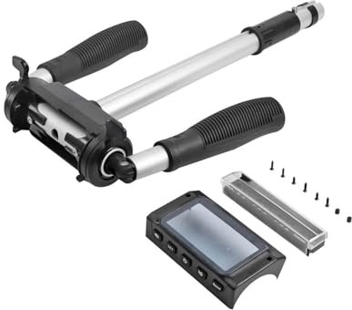 ziyany Klappbares Tretroller-Lenkergriff-Set, kompatibel mit Kugoo S1/S2/S3 8 Zoll Elektroroller-Bildschirmabdeckung, verschleißfestes Zubehör(Black)
