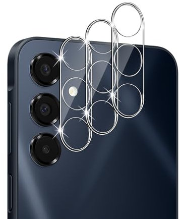 QULLOO Kameraschutz für Samsung Galaxy A16 4G / 5G, 3 Stück Kamera Schutzfolie 9H Härte Schutzglas HD Klar Linse Glas Folie Anti-Kratzen Kamera Schutz