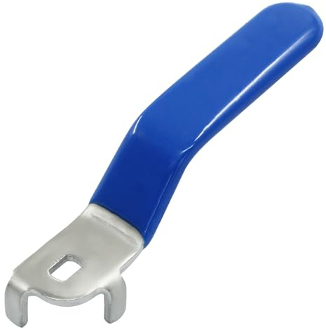 Kemcatui 3 maniglie blu per valvola a sfera, DN20, maniglia per valvola di chiusura a leva, lunga 110 mm, maniglia di ricambio per rubinetto esterno per ugello dell'acqua del tubo (foro: 5 x 8 mm)