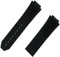 AHGDDA 26 * 19mm schwarz diamant Silikon Gummi Armband Handgelenk Armband stahl schmetterling Schnalle Für Hublot strap für Big Bang uhr band(Without buckle)