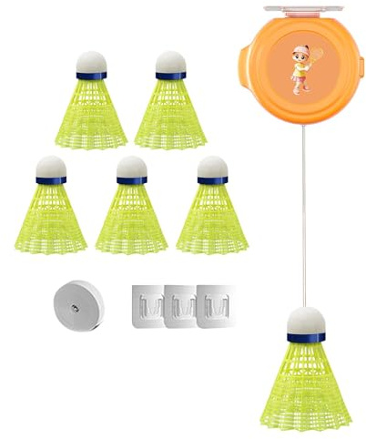 Rebound Badminton Badminton – einfaches Badminton-Trainingsset mit elastischen Kordeln für Erwachsene