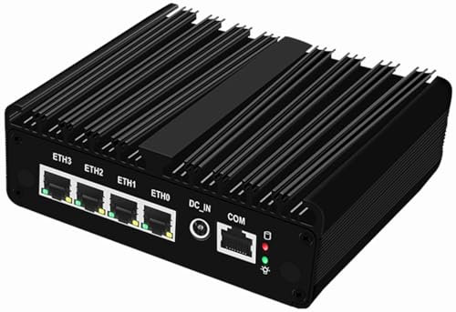 Firewall Micro Appliance N150,4X i226-V 2.5G Fanless Mini PC,4*USB,HDMI,DP,1*RJ45 COM, Industrial PC Proxmox pf-Sense Box,No RAM No SSD