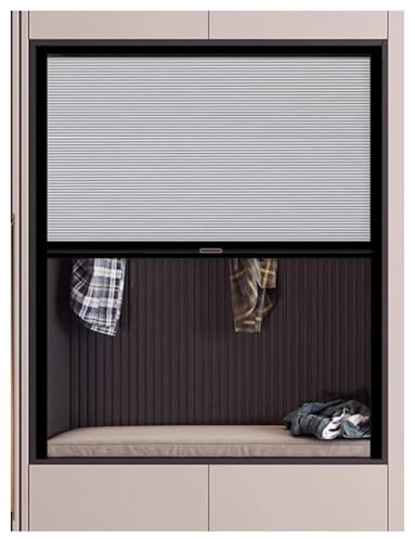 Porte pliante en nid d'abeille, portes de placard accordéon for chambres, barrière pliante noire, séparateur de pièce, écran rétractable(55x60cm/21.7x23.6)