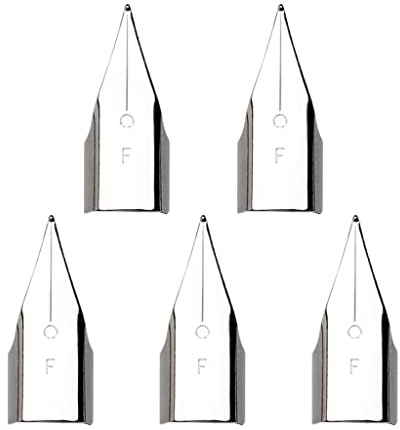 5PCS/Pack Replacement Pen Nib 0.38mm/0.5mm Nibs EF/F Straight Tips Office School Home Stationery Repair Accessories Fountain Nibs Replacement Fine Broad