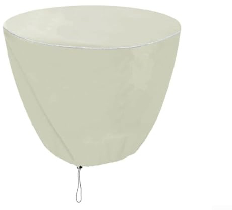 Wasserdichte Abdeckung für Gartenbrunnen zum ganzjährigen Schutz vor Witterungseinflüssen (beige61 x 46 cm)