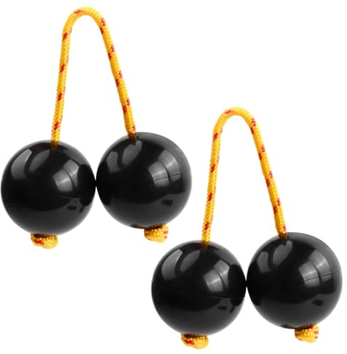 2 Pairs Aslatuas Rhythmic Ball for Adults Hand Percussion Aslatua Rhythm African Shaker Kashaka Shaker Instrument Hand Shaker Balls for Party Performance Concert