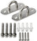SAYAYO Suspension Ceiling Hooks Heavy Duty Pad Eye Plate for Hanging Plants Pendant Light, Hammock Swing Boxing Punch Bag with Expansion Bolts, Stainless Steel Brushed Finished (2 PCS)