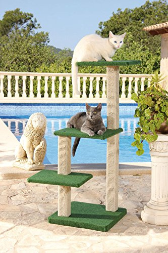 CLEVERCAT Outdoor Modell Formentera. Ideal für die überdachte Terasse oder Balkon. Outdoor Kratzen für Ihren Stubentiger. Made in Germany (7422)