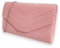 fi9® Sac à main élégant en daim Style enveloppe Mariage Soirée Fête - Rose - rose bébé,
