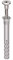 allfa color Nageldübel grau, 200 Stück (5,0x40mm)