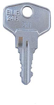 BURG-WÄCHTER Ersatzschlüssel 2W1 (bzw. 2W001) bis 2W246 - für Hebelzylinder, Briefkästen, Universalschlösser, Möbelschlösser, etc. von BURG-WÄCHTER - Schließung 2W96