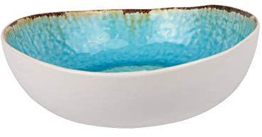 COSY & TRENDY Laguna Azzurro Servierschale, Steingut, D21x20xH6,5cm