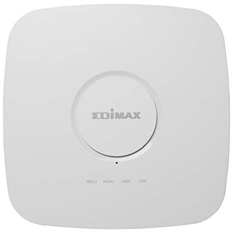 Edimax AI-2002W, Airbox : 7-in-1 Multi-Sensor Indoor Air Quality Detector with PM2.5, PM10, CO2, TVOC, HCHO, Temperature and Humidity Sensors