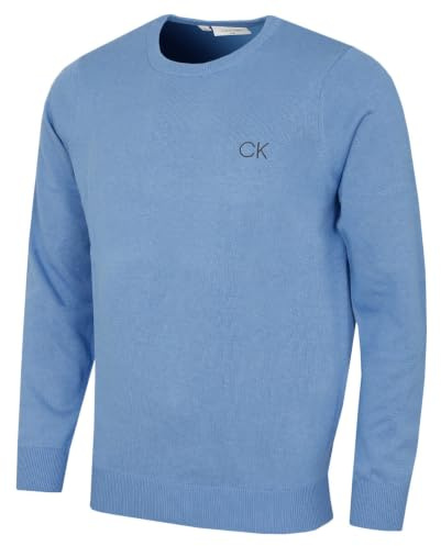 Calvin Klein Mens 2026 Durable Comfort Crew Neck Tour Golf Sweater