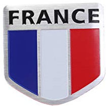 Frankreich Flagge Automobil Magnete Nationalflagge Patriotischen Auto Aufkleber 3D Metall Emblem Autoaufkleber Auto Dekoration