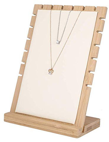 Schmuckständer, Anhänger Halter Ständer Rack,Halskette Schmuck Display,Halsketten Display Holzrahmen, Halsketten Armband Anhänger Ausstellungsstand für Schmuckanzeigen(2#)