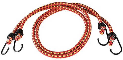 Walser Gepäckspanner mit Haken, Spanngummi-Set 2x80cm gelb, 2 Spanngurte mit Haken, Gepäckriemen, Spannseil, Expander-Set, Gummi-Spanner grün