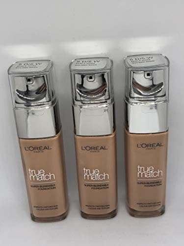 3x Loreal True Match Foundation Grundierung (5.D/5.W Golden Sand)