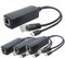 ANVISION Paquet de 4 séparateurs PoE 5 V, Adaptateur 48 V à 5 V 2,4 A avec Prise Micro USB, Conforme IEEE 802.3af, pour caméra IP, tablettes, Dropcam ou Raspberry Pi et Plus, AV-PS05-1