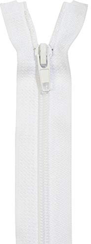 Jajasio 1 Stk. Teilbare reißverschluss 5mm Spirale in 10 Farben weiss 200cm teilbarer Reißverschluss