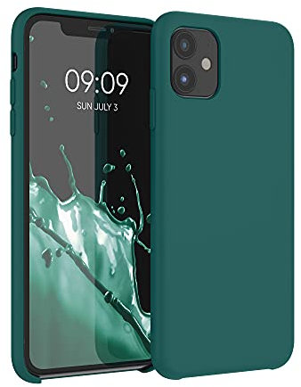kwmobile Case Compatible with Apple iPhone 11 Case - TPU Silicone Phone Cover with Soft Finish - Turquoise Green