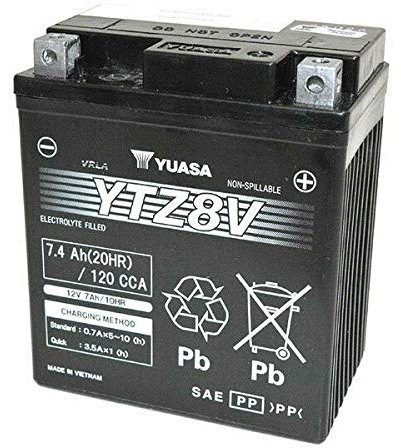 YTZ8V batteria compatibile con YAMAHA X-MAX 300 2017 2018 2019 2020 MT-03A 320 precaricata pronta all'uso