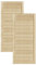 Lamellentüren Holz 2er Pack 494x1100 mm | Holztür aus massiver Kiefer mit fühlbarer Struktur | Möbelfronten für kreative Renovierung | Lamellentür für Schrank oder Garderobe | Natur