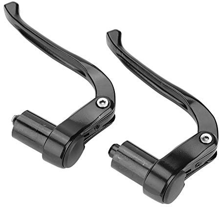 Brake Level Fixed Gear Klappfahrrad Lenker Fahrradzubehör Fahrrad Bremshebel, 1 Paar Rennrad Aluminiumlegierung Bremshebel für 19-21mm Fahrradlenker Faltrad